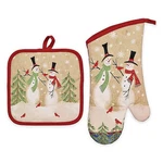 Avanti Christmas Snowman Cotton Potholder Oven Mitt Set Of 2 Holiday Winter. Fixed Price $30.22.