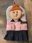 Ritz Kitchen Friends "flo" Waitress Novelty Oven Mitt 3D Vintage Decorative 1994. Fixed Price $15.29.