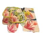Mainstays Toucan Kitchen Potholder + Oven Mitt & Towel Set Of 5 New. Fixed Price $8.99.