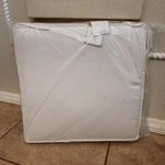 New Pottery Barn Indoor/outdoor Piped Dining Chair Cushion Sunbrella Natural. Fixed Price $159.00.