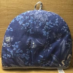April Cornell Cozy Reversible, Blue, Paisley, Floral, Teapot Cover. Fixed Price $24.00.