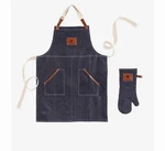 Dallas Cowboys Denim Oven Mitt & Apron Set By Evergreen Nfl Grilling. Fixed Price $44.99.
