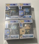 Funko Pop! Avatar 2 Jake Sully Miles Battle Neytiri Set Of 4 + Protectors. Fixed Price $150.00.