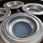 One Broadman Offering Plate Stainless Steel 10" Light Blue Cloth Bottom. Fixed Price $24.99.