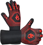 Bbq Grill Gloves Heat Resistant: 1472 High Temp Resistance Fireproof For. Fixed Price $19.04.