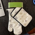 Kate Spade All In Good Taste Snowflakes 2PC. Gift Set Dish Towel/oven Mitt. Fixed Price $39.99.