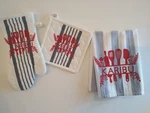 Kitchen Towel Oven Mitt Potholder Set Cotton Home Events Gift Swahili. Fixed Price $24.99.