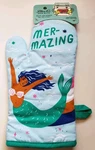 Blue Oven Mitt Tail Mermaids Aquamarine Mer-mazing. Fixed Price $16.00.
