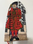 Vtg Frances Worters British Royal Guard Oven Mitt Glove Quilted Cotton England. Fixed Price $18.00.