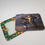 Pair 16X12 Tuftop Glass Kitchen Cutting Board "ducks Flight" James Hautman. Fixed Price $44.99.