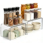 Clear Cabinet Organizer, Shelf Set Of 2 Kitchen Pantry Organize.... Fixed Price $44.54.