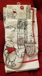 Disney Christopher Robin Winnie The Pooh Oven Mitt+dish Towel Set Big Ben London. Fixed Price $25.00.
