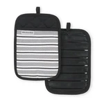 Albany Matte Black 7 In. X 10 Cotton Pot Holder Set (2-PACK). Fixed Price $18.00.
