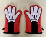 Williams Sonoma Disney Mickey Mouse Hand Oven Mitts 13 Set Of 2 Black Red. Fixed Price $15.00.