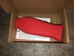 Silicone Hot Handle Cover/holder Red Amazonbasics New Open Box.. Fixed Price $5.77.