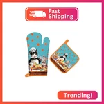 Arquiel Cute Cat Oven Mitts And Pot Holders Sets 2PCS, 100% Cotton Heat Resistan. Fixed Price $14.20.