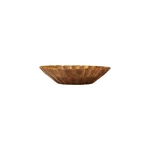 Boho Carved Wood Bowl Scalloped Edge Natural 8"L X 8"W 2"H. Fixed Price $28.12.