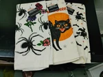 Harvest Kitchen Set 3 Pieces Halloween Towels Cat Witch Spider Rose Women Owned. Fixed Price $11.15.