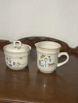 International Tableworks Heartland 7774 Creamer & Sugar Set Stoneware 1994. Fixed Price $22.99.