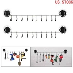 20'' 2-PIECE Set Wall Mounted Pan Holder,kitchen Sticky Adjustable Hook Solid. Fixed Price $59.15.