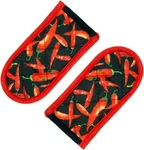 Evoio Cast Iron Skillet Handle Covers, Pan Pot Heat Red Pepper. Fixed Price $14.93.