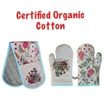 Organic Cotton Oven Mitt Set Australian Native Floral Mothers Day Gift Present. Fixed Price $35.92.