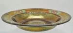 Rare Large Antique Copper Lustre Soup Bowl Floral Decoration 19TH Century. Fixed Price $25.00.