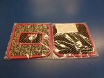 2 Pampered Chef Paisley Polka Dot Oven Pads New Condition - In The Package. Fixed Price $44.99.