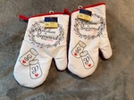 2 Home Collection Oven Mitt "this Kitchen Seasoned With Love" Brand New.. Fixed Price $10.99.