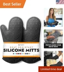 Bpa-free Silicone Oven Mitts Ultra Heat Resistant Up To 500 Wi.... Fixed Price $43.58.