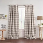 Elrene Home Fashions Farmhouse Living Grainger Buffalo-check Blackout Window. Fixed Price $93.49.