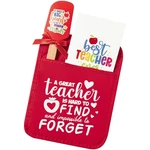 Horse Teacher Gift Pot Holder With Silicone Spatula Greeting Card Thank Red. Fixed Price $14.24.