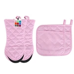 Arcliber Oven Mitts And POTHOLDERS,4PCS Heat Resistant Kitchen 13 Inch, Pink. Fixed Price $22.96.