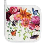 Michel Design Works Cotton Kitchen Potholder Sweet Floral Melody Butterflies. Fixed Price $9.00.