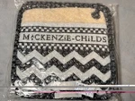 Mackenzie Childs Checkered Zig Zag Black White 2 Pot Holders New In Plastic. Fixed Price $34.89.