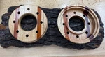 1-SPRAY Finished Easy Grip Double-sided Honey Locust/padauk Turkey Call Pot HL8H. Fixed Price $16.00.