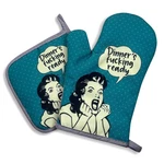 Zcyhtqp, Dinner's Fxxking Ready, Funny Silicone Non-slip Oven Mitts And Pot.... Fixed Price $21.23.