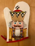 Mackenzie Childs Nutcracker Oven Mitts New! Christmas Holiday. Fixed Price $48.00.