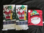 New Trim Home 3 Pc Christmas Dish Towel & Pot Holder Kitchen Set Santa Claus. Fixed Price $18.99.