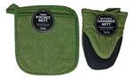 Meadow Green Pocket Potholder Mitt & Oven Grabber Set, By Kay Dee. Fixed Price $16.97.