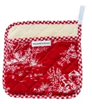 Williams-sonoma Claret Red And White Heat Resistant Kitchen. Fixed Price $17.00.