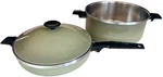 West Bend Town House Cookware Set 10 Skillet 5 Qt Pot Lid Avocado Usa. Fixed Price $49.99.