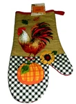 Fall Kitchen Oven Mitt Rooster/pumpkin 7" X 12". Fixed Price $8.09.