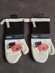 Rare! Le Creuset Stain Resistant Cotton Canvas Oven Mitt - Of 2 Brand New!. Fixed Price $89.99.