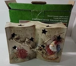 Kirklands Christmas Book Tealight Holder Kitschy Candle Cute Grannycore. Fixed Price $24.87.