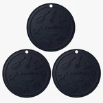 3PC Silicone Trivet Mats Heat Resistant Pot Holders Food Grade Black. Fixed Price $9.97.