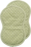 All-clad Ogee Premium Cotton & Silicone Grip Pot Holders, Set Of 2, Fennel Green. Fixed Price $24.95.