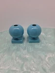 Fiestaware Bulb, Ball Candle Holders Turquoise New. Fixed Price $40.00.