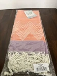 Peach & Oak Kitchen Towel 18X28 Chevron/coral. Fixed Price $5.00.