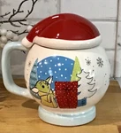 Yoda Christmas Mug W/cover St. Nicholas Square Star Wars Kohls Present. Fixed Price $13.00.